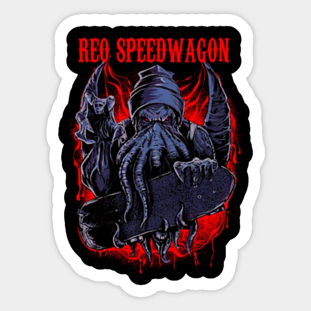 REO SPEEDWAGON BAND MERCHANDISE Sticker by Rons Frogss